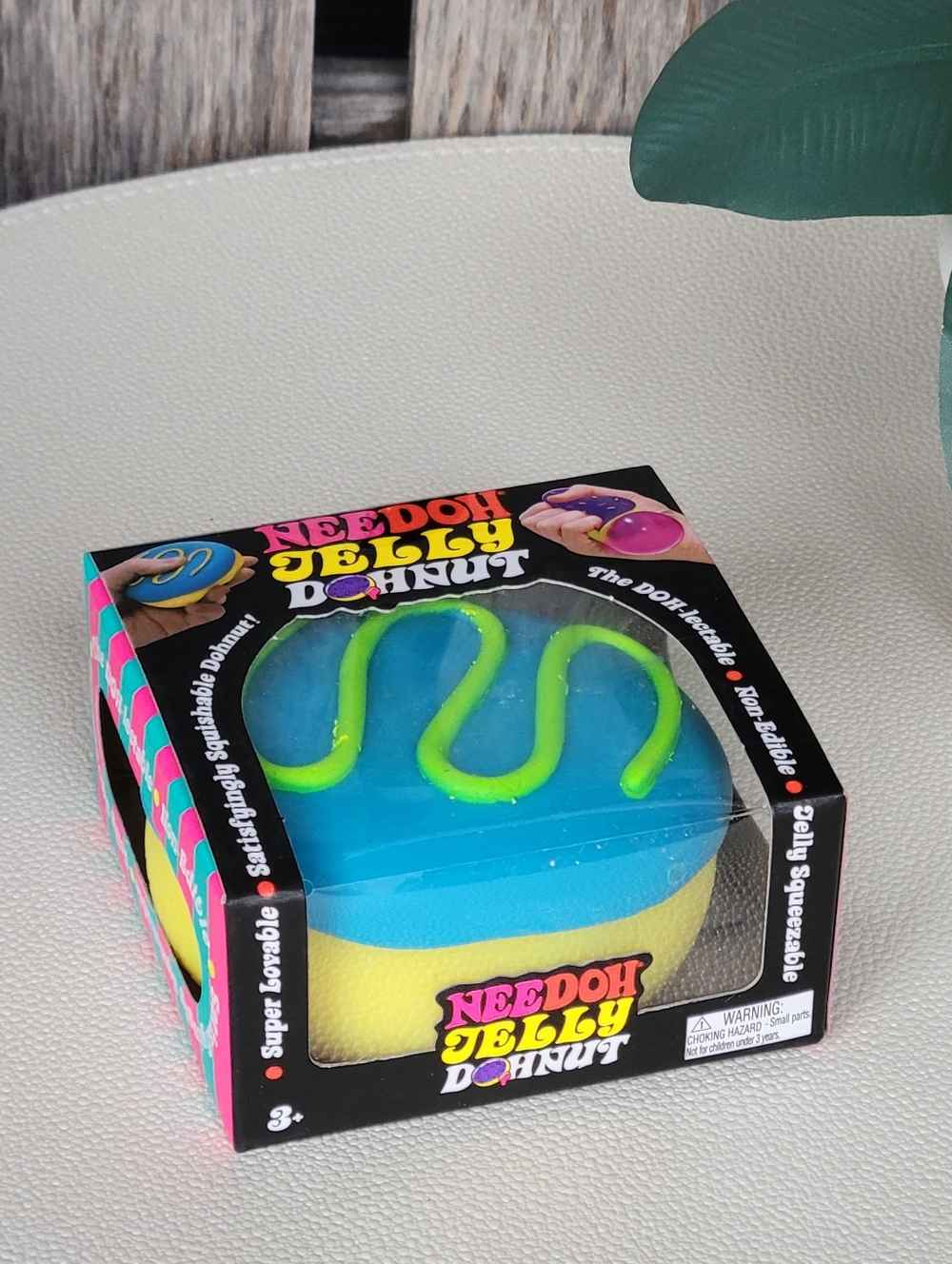 Nee Doh Jelly Donut Squishy Sensory Toy - Blue